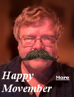 Movember is an annual, event involving the growing of moustaches and other facial hair to raise awareness of prostate cancer and other male cancer initiatives.